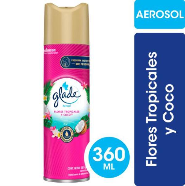 DESODORANTE DE AMBIENTES GLADE FLORES Y COCO 360CC
