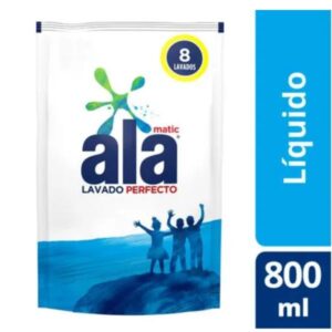 JABON LIQUIDO ALA MATIC ECO LAVADO DOY PACK 800ML