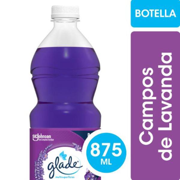 LIMPIADOR PISOS GLADE CAMPOS DE LAVANDA 875ML