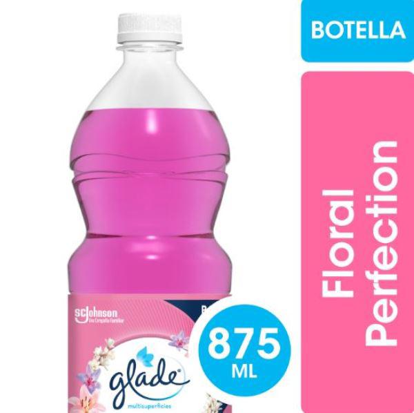 LIMPIADOR PISOS GLADE FLORAL PERFECTION 875CC