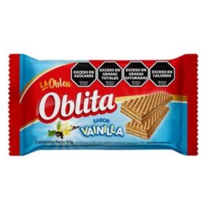 OBLEA RELLENA OBLITA SABOR VAINILLA 50GR