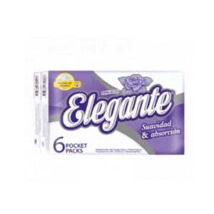 PAÑUELOS ELEGANTE DOBLE HOJA PACK 6UN