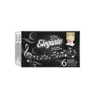PAÑUELOS ELEGANTE TRIPLE HOJA PACK 6UN