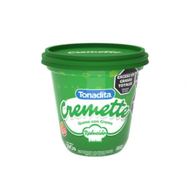 QUESO CREMA TONADITA CREMETTE REDUCIDO 290GR