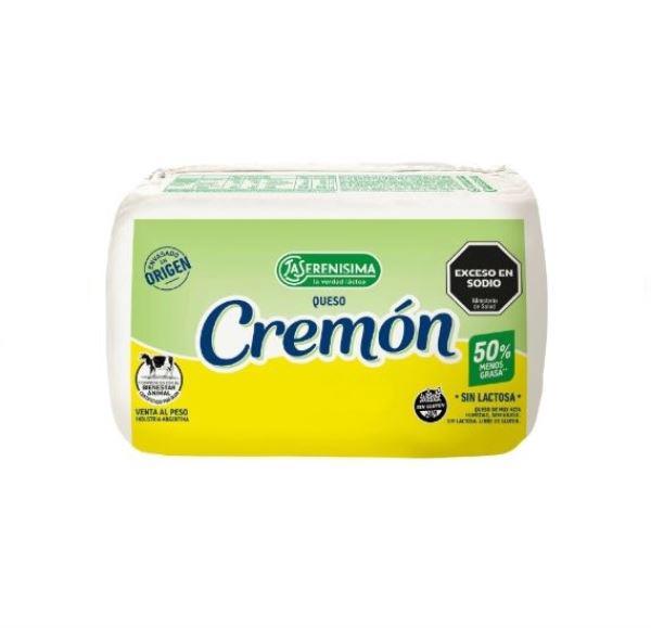 QUESO CREMOSO LA SERENISIMA CREMON REDUCIDO EN CALORIAS 500GR
