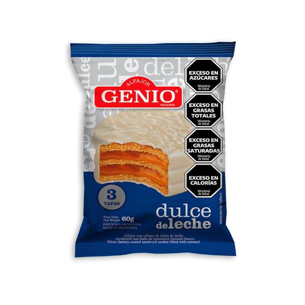 ALFAJOR GENIO TRIPLE BLANCO 60GR