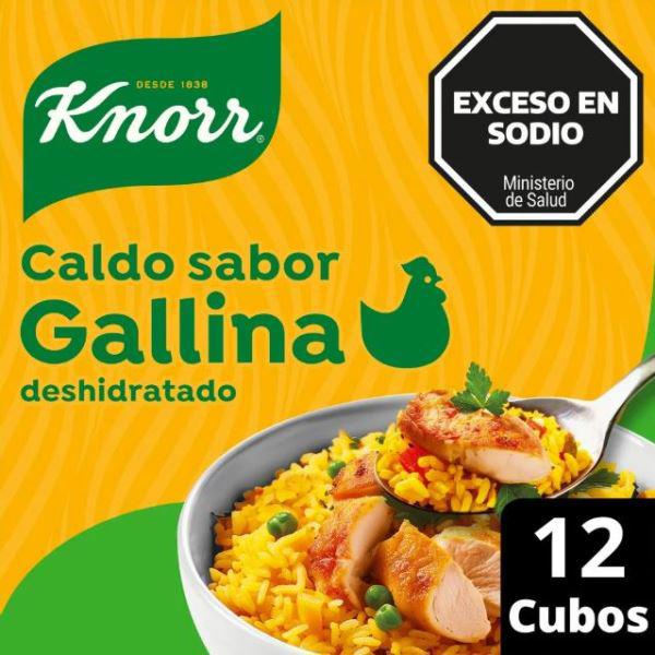 CALDO KNORR DE GALLINA 12 CUBITOS
