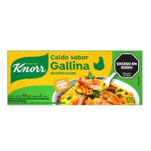 CALDO KNORR DE GALLINA 12 CUBITOS