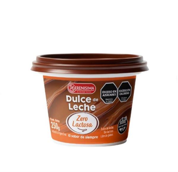 DULCE DE LECHE LA SERENISIMA ZERO LACTOSA 250GR