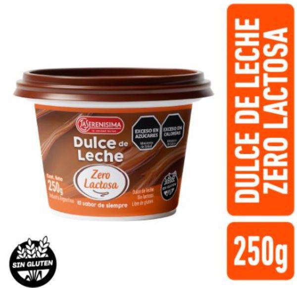 DULCE DE LECHE LA SERENISIMA ZERO LACTOSA 250GR