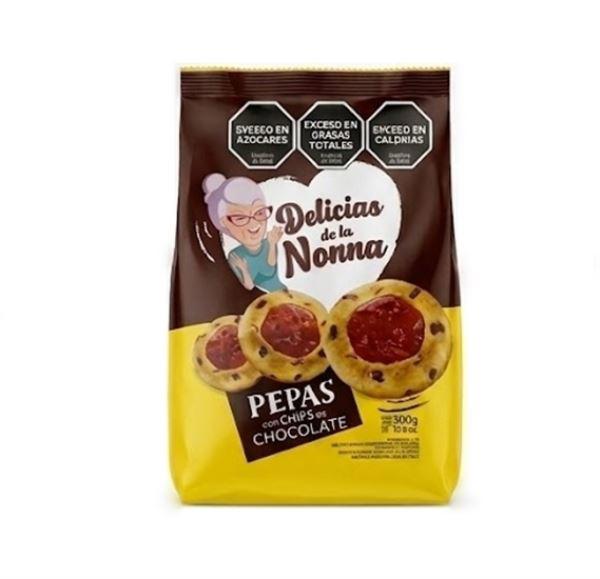 GALLETAS DELICIAS DE LA NONNA PEPAS CON CHIPS 320GR
