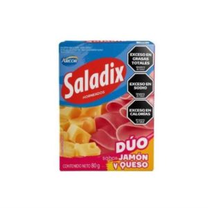 GALLETAS SALADIX DUO JAMON Y QUESO 80GR