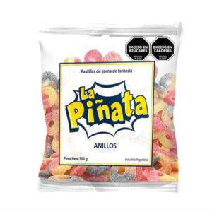 GOMITAS LA PIÑATA ANILLOS 700GR