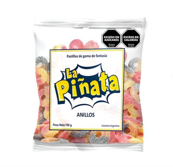 GOMITAS LA PIÑATA ANILLOS 700GR