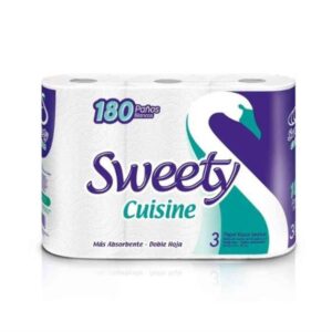 ROLLO DE COCINA SWEETY 3UN X 60 PAÑOS