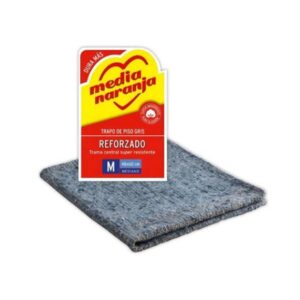 TRAPO DE PISO MEDIA NARANJA GRIS MEDIANO 48X60CM