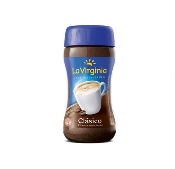 CAFE INSTANTANEO LA VIRGINIA CLASICO FRASCO 100GR
