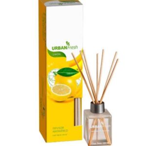 DIFUSOR AROMATICO CON VARILLAS URBAN FRESH LIMON 125ML