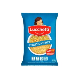 FIDEOS LUCCHETTI MUNICIONES X 500 GR