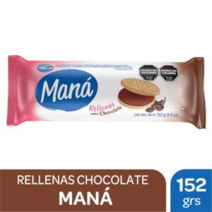 GALLETAS MANA CHOCOLATE RELLENAS VAINILLA 152GR