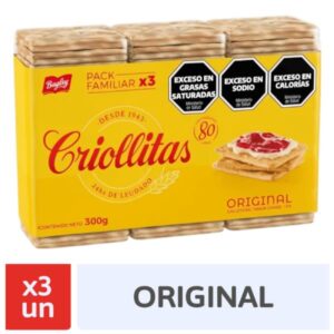 GALLETITAS CRACKERS CRIOLLITAS 3 X 100GR