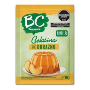 GELATINA BC DURAZNO 18GR