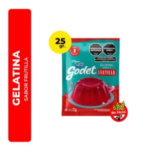 GELATINA GODET FRUTILLA 25GR