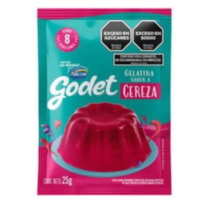 GELATINA GODET SABOR A CEREZA 25GR