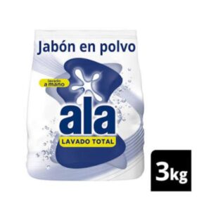 JABON EN POLVO ALA LAVADO A MANO LAVADO TOTAL 3 KG