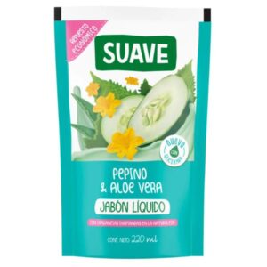 JABON LIQUIDO SUAVE PEPINO Y ALOE VERA REPUSTO 220 ML