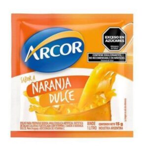JUGO EN POLVO ARCOR NARANJA DULCE RINDE 1LT