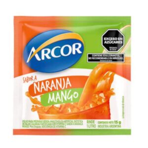 JUGO EN POLVO ARCOR NARANJA MANGO RINDE 1LT