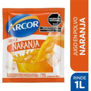 JUGO EN POLVO ARCOR NARANJA RINDE 1LT