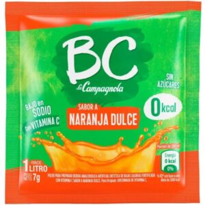 JUGO POLVO BC NARANJA DULCE 7 GR