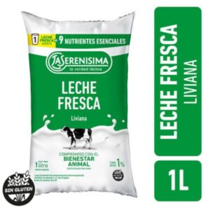 LECHE FRESCA LA SERENISIMA LIVIANA 1LT