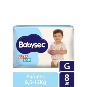PAÑALE BABYSEC ULTRA SOFT G 8UN