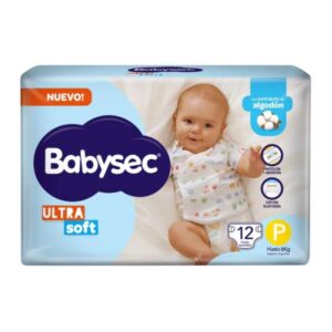 PAÑALE BABYSEC ULTRA SOFT REGULAR P 12 UN