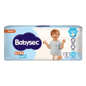 PAÑALES BABYSEC ULTRA SOFT XXG 8UN