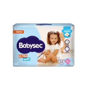 PAÑALES BABYSEC ULTRASEC SUPERPACK XG 52 UN