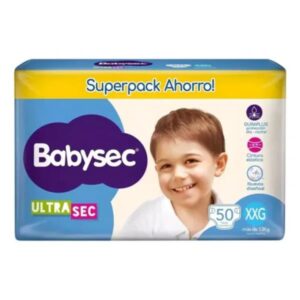 PAÑALES BABYSEC ULTRASEC SUPERPACK XXG 50 UN