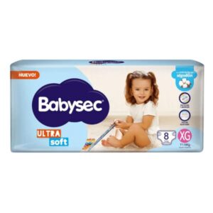 PAÑALES BABYSEC ULTRA SOFT XG 8UN