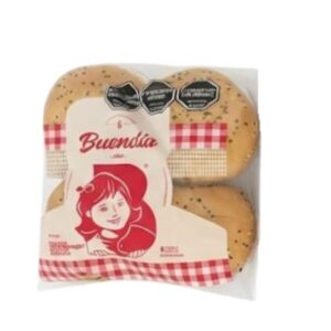 PAN DE HAMBURGUESA CON SEMILLAS BUENDIA 4UN