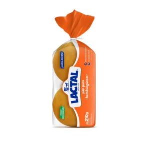 PAN DE HAMBURGUESA LACTAL 210G