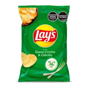 PAPAS FRITAS LAY`S QUESO Y CEBOLLA 77GR