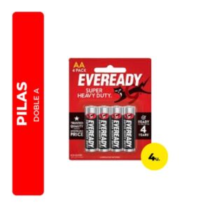 PILAS EVEREADY AA 4UN
