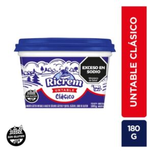 QUESO UNTABLE RICREM CLASICO 180GR