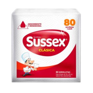 SERVILLETA SUSSEX CLASICA 80UN