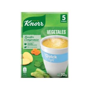 SOPA QUICK KNORR VEGETALES 5 SOBRES