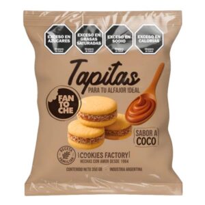 TAPITAS DE ALFAJOR FANTOCHE SABOR COCO 350GR
