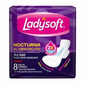 TOALLAS FEMENINAS LADYSOFT NOCTURNAS 8UN